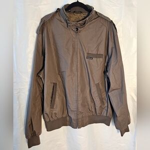Members Only Brown Light Jacket -size Mens Extra Large+tall (XLT)